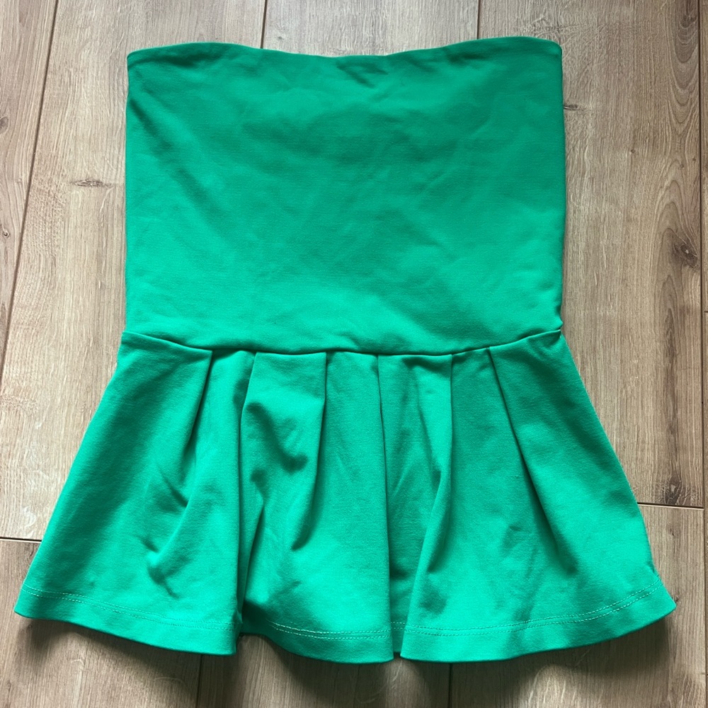 Susana Monaco Strapless Peplum Top